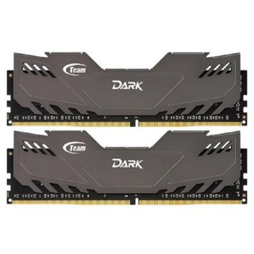 Модуль памяті для компютера DDR4 16GB (2x8GB) 2666 MHz Dark Gray Team (TDGED416G2666HC15ADC01)