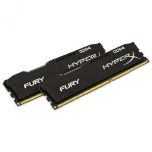 Модуль памяті для компютера DDR4 32GB (2x16GB) 2666 MHz HyperX FURY Black Kingston Fury (ex.HyperX) (HX426C16FBK2/32)