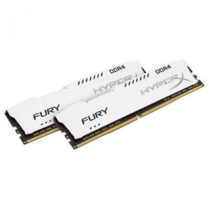 Модуль памяті для компютера DDR4 16GB (2x8GB) 2133 MHz HyperX FURY White Kingston Fury (ex.HyperX) (HX421C14FW2K2/16)