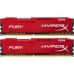 Модуль памяті для компютера DDR4 16GB (2x8GB) 2666 MHz HyperX FURY Red Kingston Fury (ex.HyperX) (HX426C16FR2K2/16)