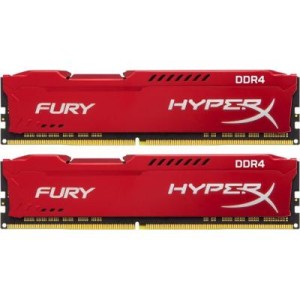 Модуль памяті для компютера DDR4 32GB (2x16GB) 2133 MHz HyperX FURY Red Kingston Fury (ex.HyperX) (HX421C14FRK2/32)