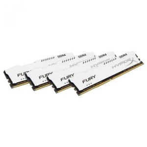 Модуль памяті для компютера DDR4 64GB (4x16GB) 2133 MHz HyperX FURY White Kingston Fury (ex.HyperX) (HX421C14FWK4/64)