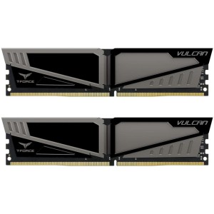 Модуль памяті для компютера DDR4 32GB (2x16GB) 2400 MHz T-Force Vulcan Gray Team (TLGD432G2400HC15BDC01)