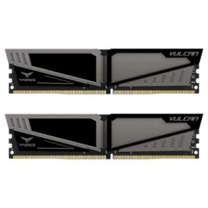 Модуль памяті для компютера DDR4 16GB (2x8GB) 2400 MHz T-Force Vulcan Gray Team (TLGD416G2400HC14DC01)