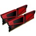 Модуль памяті для компютера DDR4 16GB (2x8GB) 2400 MHz T-Force Vulcan Red Team (TLRED416G2400HC14DC01)