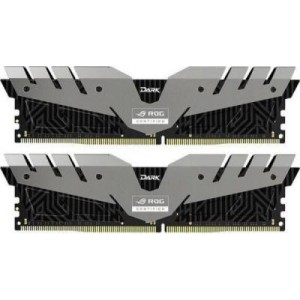 Модуль памяті для компютера DDR4 16GB (2x8GB) 3000 MHz T-Force Dark Rog Black/Gray Team (TDRGD416G3000HC16CDC01)