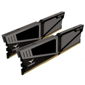 Модуль памяті для компютера DDR4 16GB (2x8GB) 3000 MHz T-Force Vulcan Gray Team (TLGD416G3000HC16CDC01)