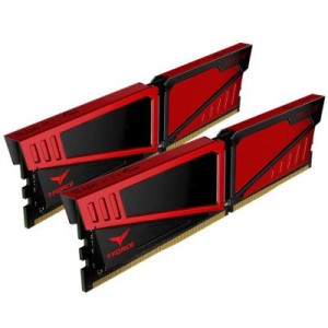 Модуль памяті для компютера DDR4 16GB (2x8GB) 3000 MHz T-Force Vulcan Red Team (TLRED416G3000HC16CDC01)