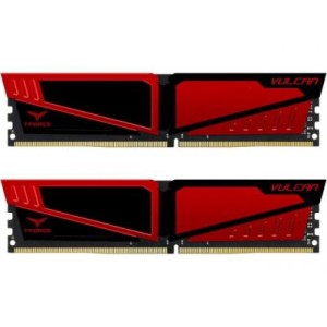 Модуль памяті для компютера DDR4 16GB (2x8GB) 3000 MHz T-Force Vulcan Red Team (TLRED416G3000HC16CDC01)