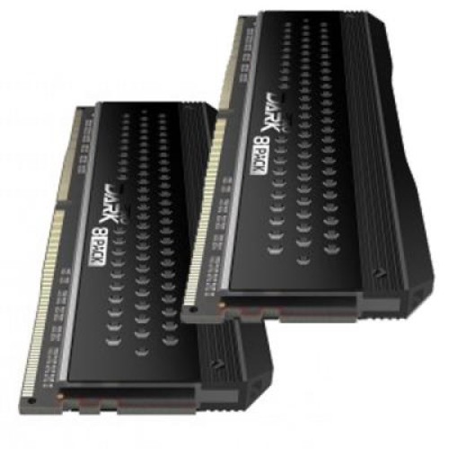 Модуль памяті для компютера DDR4 16GB (2x8GB) 3200 MHz Dark Pro Black/Gray Team (TDPGD416G3200HC14ADC01)