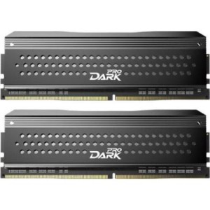 Модуль памяті для компютера DDR4 16GB (2x8GB) 3200 MHz Dark Pro Black/Gray Team (TDPGD416G3200HC14ADC01)