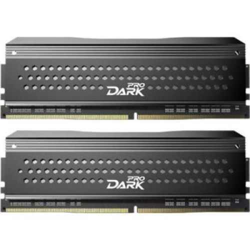 Модуль памяті для компютера DDR4 16GB (2x8GB) 3200 MHz Dark Pro Black/Gray Team (TDPGD416G3200HC14ADC01)