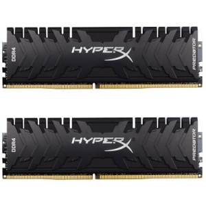 Модуль памяті для компютера DDR4 16GB (2x8GB) 2666 MHz HyperX PREDATOR Black Kingston Fury (ex.HyperX) (HX426C13PB3K2/16)