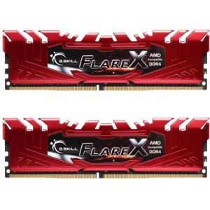 Модуль памяті для компютера DDR4 16GB (2x8GB) 2400 MHz Flare X Red G.Skill (F4-2400C15D-16GFXR)