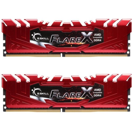 Модуль памяті для компютера DDR4 16GB (2x8GB) 2400 MHz Flare X Red G.Skill (F4-2400C15D-16GFXR)