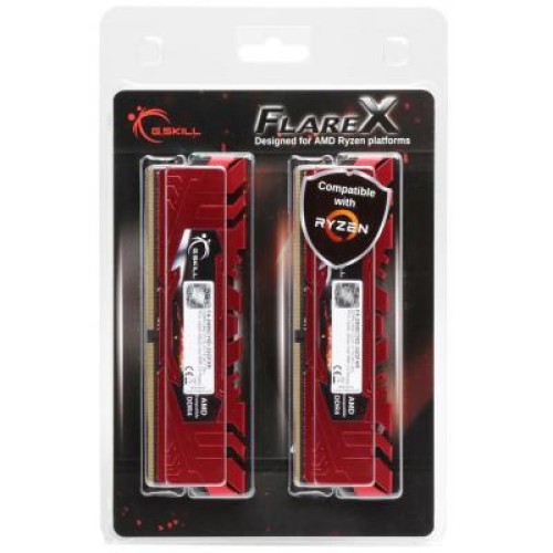 Модуль памяті для компютера DDR4 32GB (2x16GB) 2400 MHz Flare X Red G.Skill (F4-2400C15D-32GFXR)