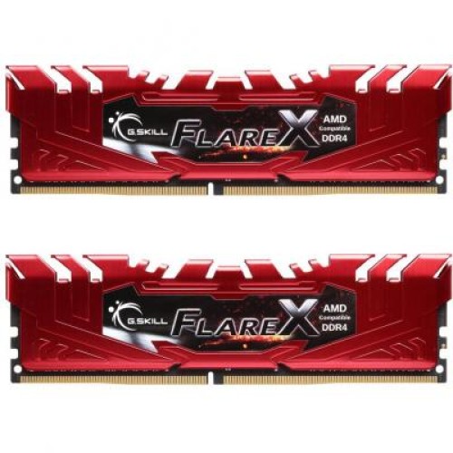 Модуль памяті для компютера DDR4 32GB (2x16GB) 2400 MHz Flare X Red G.Skill (F4-2400C15D-32GFXR)