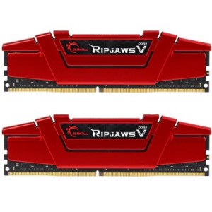 Модуль памяті для компютера DDR4 16GB (2x8GB) 3000 MHz RipjawsV Red G.Skill (F4-3000C15D-16GVR)