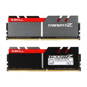 Модуль памяті для компютера DDR4 16GB (2x8GB) 3200 MHz Trident Z Silver H/ Red G.Skill (F4-3200C16D-16GTZB)