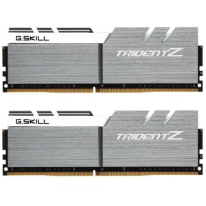 Модуль памяті для компютера DDR4 16GB (2x8GB) 3200 MHz Trident Z Silver H/ White G.Skill (F4-3200C16D-16GTZSW)