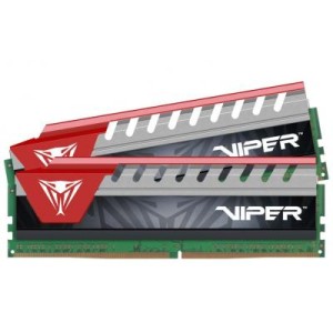 Модуль памяті для компютера DDR4 8GB (2x4GB) 2800 MHz Viper Elite Red Patriot (PVE48G280C6KRD)