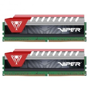 Модуль памяті для компютера DDR4 8GB (2x4GB) 2800 MHz Viper Elite Red Patriot (PVE48G280C6KRD)