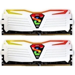 Модуль памяті для компютера DDR4 16GB (2x8GB) 3000 MHz Super Luce White RGB Geil (GALWC416GB3000C16ADC)