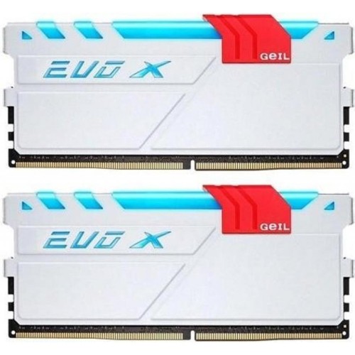 Модуль памяті для компютера DDR4 16GB (2x8GB) 3000 MHz EVO X White H Geil (GEXG416GB3000C15ADC)