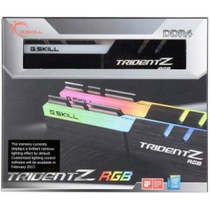 Модуль памяті для компютера DDR4 16GB (2x8GB) 3000 MHz TridentZ RGB Black G.Skill (F4-3000C16D-16GTZR)