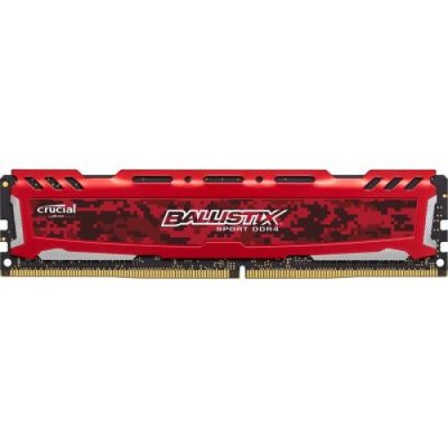 Модуль памяті для компютера DDR4 16GB 2666 MHz Ballistix Sport LT Red Micron (BLS16G4D26BFSE)