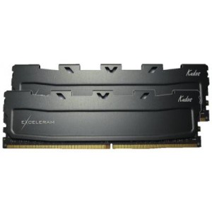 Модуль памяті для компютера DDR4 8GB (2x4GB) 2400 MHz Black Kudos eXceleram (EKBLACK4082414AD)