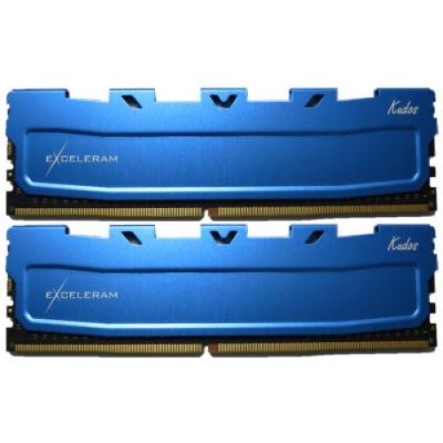 Модуль памяті для компютера DDR4 16GB (2x8GB) 2400 MHz Blue Kudos eXceleram (EKBLUE4162416AD)