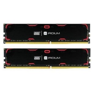 Модуль памяті для компютера DDR4 32GB (2x16GB) 2133 MHz Iridium Black Goodram (IR-2133D464L15/32GDC)