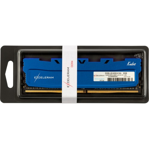 Модуль памяті для компютера DDR4 8GB 2400 MHz Blue Kudos eXceleram (EKBLUE4082416A)