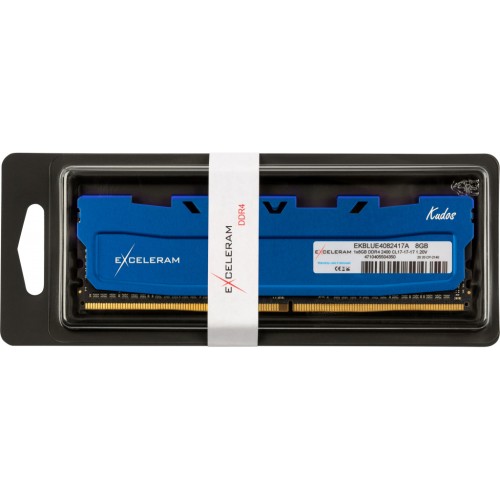 Модуль памяті для компютера DDR4 8GB 2400 MHz Blue Kudos eXceleram (EKBLUE4082417A)