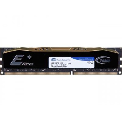 Модуль памяті для компютера DDR3 8GB 1600 MHz Elite Plus Black Team (TPD38G1600HC1101)