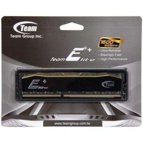 Модуль памяті для компютера DDR3 8GB 1600 MHz Elite Plus Black Team (TPD38G1600HC1101)