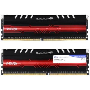 Модуль памяті для компютера DDR4 32GB (2x16GB) 2400 MHz Delta White LED Team (TDTWD432G2400HC15BDC01)