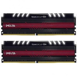 Модуль памяті для компютера DDR4 32GB (2x16GB) 2400 MHz Delta White LED Team (TDTWD432G2400HC15BDC01)