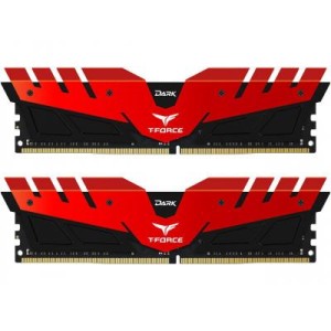 Модуль памяті для компютера DDR4 32GB (2x16GB) 2400 MHz T-Force Dark Red Team (TDRED432G2400HC15BDC01)