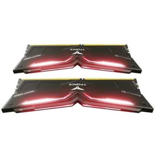 Модуль памяті для компютера DDR4 32GB (2x16GB) 3200 MHz T-Force Night Hawk Red LED Team (THRD432G3200HC16CDC01)