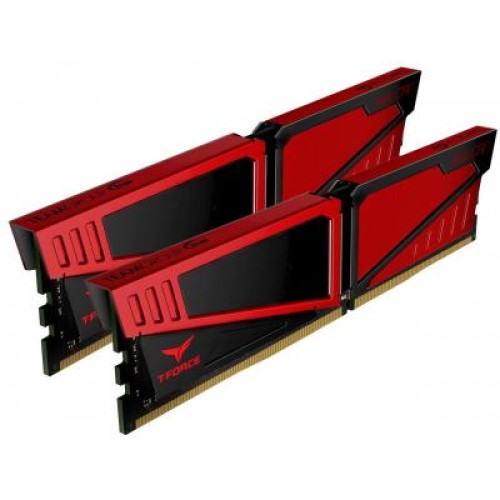 Модуль памяті для компютера DDR4 32GB (2x16GB) 3200 MHz Team T-Force Vulcan Red Team (TLRED432G3200HC16CDC01)