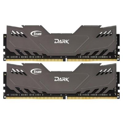 Модуль памяті для компютера DDR4 8GB (2x4GB) 2400 MHz Dark Gray Team (TDGED48G2400HC14DC01)