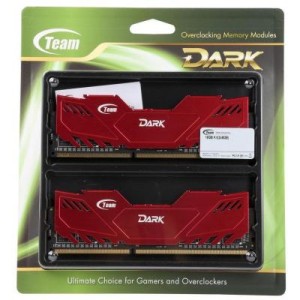 Модуль памяті для компютера DDR4 8GB (2x4GB) 2400 MHz Dark Red Team (TDRED48G2400HC14DC01)