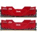 Модуль памяті для компютера DDR4 8GB (2x4GB) 2400 MHz Dark Red Team (TDRED48G2400HC14DC01)