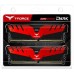 Модуль памяті для компютера DDR4 16GB (2x8GB) 2400 MHz Dark Red Team (TDRED416G2400HC14DC01)