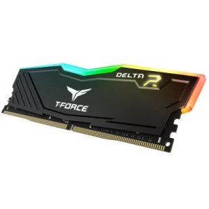 Модуль памяті для компютера DDR4 16GB (2x8GB) 2400 MHz T-Force Delta Black RGB Team (TF3D416G2400HC15BDC01)