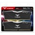 Модуль памяті для компютера DDR4 16GB (2x8GB) 2400 MHz T-Force Delta Black RGB Team (TF3D416G2400HC15BDC01)