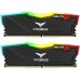 Модуль памяті для компютера DDR4 16GB (2x8GB) 2400 MHz T-Force Delta Black RGB Team (TF3D416G2400HC15BDC01)