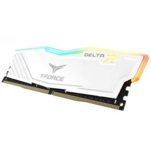 Модуль памяті для компютера DDR4 16GB (2x8GB) 2400 MHz T-Force Delta White RGB Team (TF4D416G2400HC15BDC01)